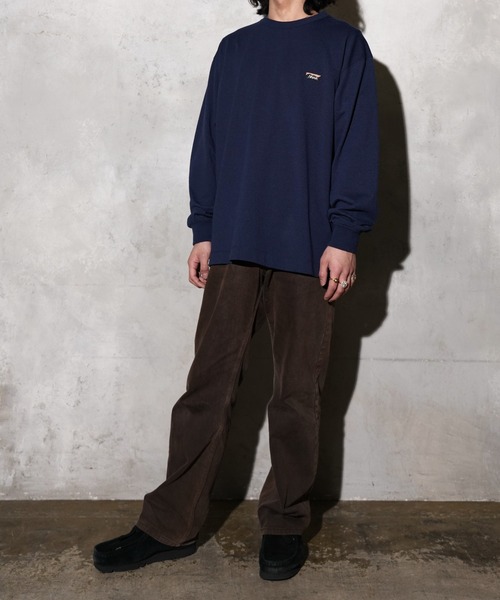 NANGA(ナンガ)の「NANGA / ナンガ ECO HYBRID BOX LOGO EMBROIDERY L/S TEE (UNISEX) エコハイブリッド ボックスロゴ エンブロイダリー ロングスリーブTシャツ(Tシャツ/カットソー・メンズ・ホワイト/ネイビー/ブラック・MEDIUM/LARGE/X-LARGE)」の8枚目の写真