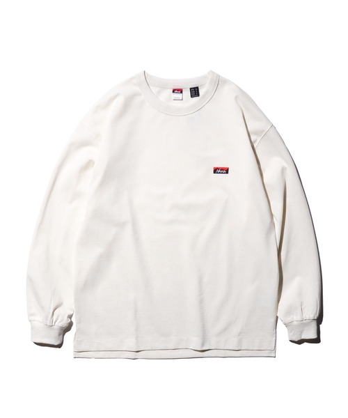 NANGA(ナンガ)の「NANGA / ナンガ ECO HYBRID BOX LOGO EMBROIDERY L/S TEE (UNISEX) エコハイブリッド ボックスロゴ エンブロイダリー ロングスリーブTシャツ(Tシャツ/カットソー・メンズ・ホワイト/ネイビー/ブラック・MEDIUM/LARGE/X-LARGE)」の9枚目の写真