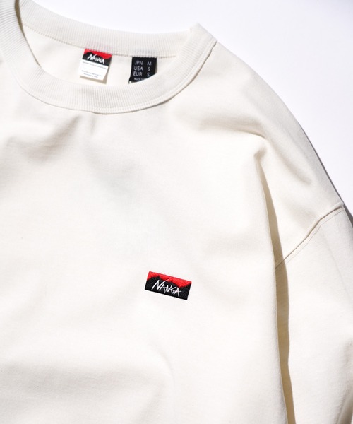 NANGA(ナンガ)の「NANGA / ナンガ ECO HYBRID BOX LOGO EMBROIDERY L/S TEE (UNISEX) エコハイブリッド ボックスロゴ エンブロイダリー ロングスリーブTシャツ(Tシャツ/カットソー・メンズ・ホワイト/ネイビー/ブラック・MEDIUM/LARGE/X-LARGE)」の11枚目の写真