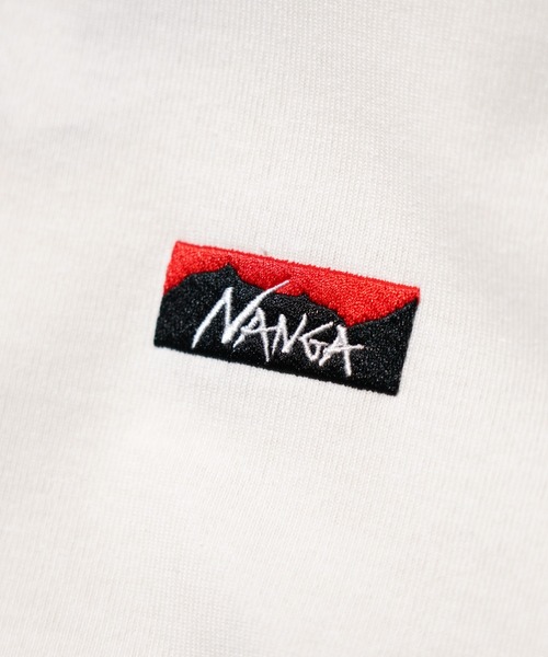 NANGA(ナンガ)の「NANGA / ナンガ ECO HYBRID BOX LOGO EMBROIDERY L/S TEE (UNISEX) エコハイブリッド ボックスロゴ エンブロイダリー ロングスリーブTシャツ(Tシャツ/カットソー・メンズ・ホワイト/ネイビー/ブラック・MEDIUM/LARGE/X-LARGE)」の12枚目の写真