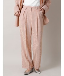 CIS. | CIS. ストレートパンツ ウォッシャブル リフラクスキャンバス ストライプ(スラックス)