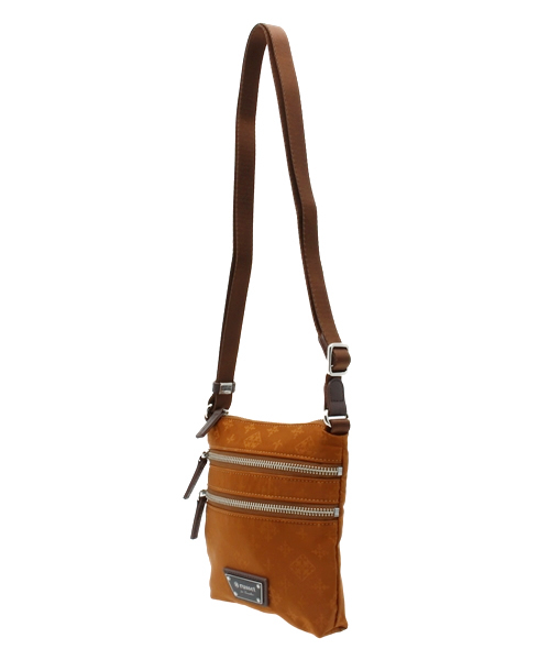 russet for traveller(ラシット フォー トラベラー)の「Wファスナーポケットショルダーバッグ【Shoulder】(ショルダーバッグ・レディース・ブラウン・FREE)」の7枚目の写真