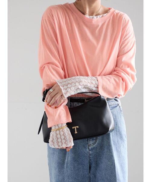 Te chichi（テチチ）の「Tメタルワンハンドルバッグ（ハンドバッグ・レディース・ブラック/オフホワイト・F）」の8枚目の写真