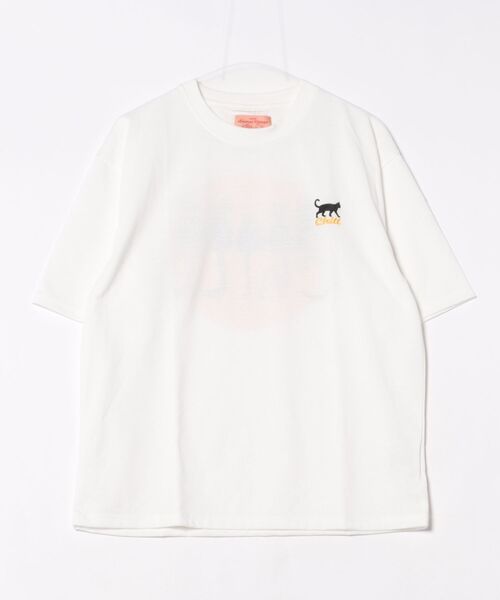 CORISCO(コリスコ)の「チルムーンアニマル柄TEE(M1)(Tシャツ/カットソー・メンズ・ホワイト/チャコールグレー/オートミール/ブラック・MEDIUM/X-LARGE/LARGE)」の8枚目の写真