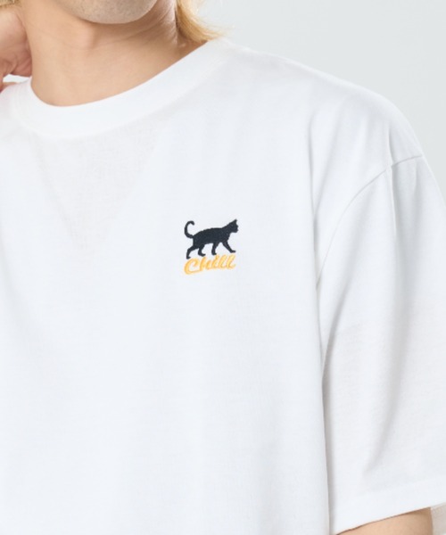 CORISCO(コリスコ)の「チルムーンアニマル柄TEE(M1)(Tシャツ/カットソー・メンズ・ホワイト/チャコールグレー/オートミール/ブラック・MEDIUM/X-LARGE/LARGE)」の7枚目の写真