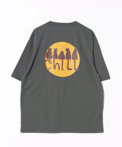 CORISCO(コリスコ)の「チルムーンアニマル柄TEE(M1)(Tシャツ/カットソー・メンズ・ホワイト/チャコールグレー/オートミール/ブラック・MEDIUM/X-LARGE/LARGE)」の18枚目の写真