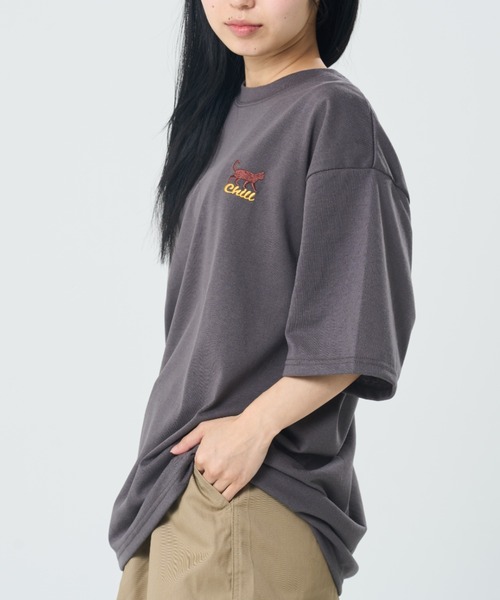 CORISCO(コリスコ)の「チルムーンアニマル柄TEE(M1)(Tシャツ/カットソー・メンズ・ホワイト/チャコールグレー/オートミール/ブラック・MEDIUM/X-LARGE/LARGE)」の16枚目の写真