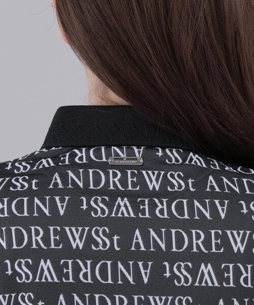 St ANDREWS（セントアンドリュース）の「【St ANDREWS】ダブルロゴジャガード半袖ポロ（ポロシャツ・レディース・ブラック/ホワイト・M/S）」の10枚目の写真