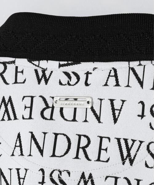 St ANDREWS（セントアンドリュース）の「【St ANDREWS】ダブルロゴジャガード半袖ポロ（ポロシャツ・レディース・ブラック/ホワイト・M/S）」の20枚目の写真