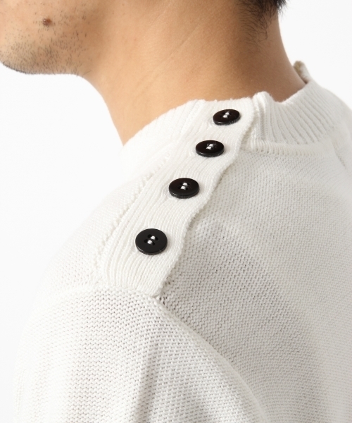 GLOBAL WORK(グローバルワーク)の「【WEB限定価格】7ゲージケーブルストラクチャープルオーバー/707935(ニット/セーター・メンズ・ホワイト/ネイビー・LARGE/SMALL/X-LARGE/MEDIUM)」の9枚目の写真
