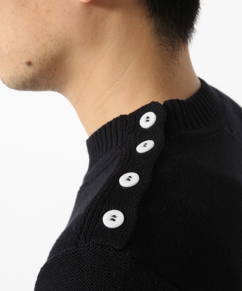GLOBAL WORK(グローバルワーク)の「【WEB限定価格】7ゲージケーブルストラクチャープルオーバー/707935(ニット/セーター・メンズ・ホワイト/ネイビー・LARGE/SMALL/X-LARGE/MEDIUM)」の3枚目の写真