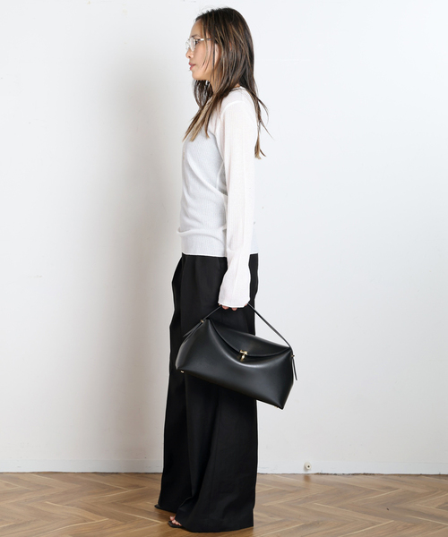 EVERYDAY I LIKE.（エヴリディアイライク）の「*TOTAN シアーTシャツ（Tシャツ/カットソー・レディース・ホワイト/ブラック・FREE）」の6枚目の写真