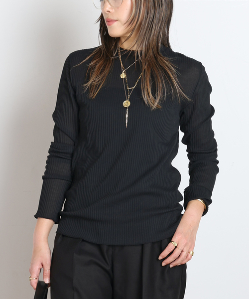 EVERYDAY I LIKE.（エヴリディアイライク）の「*TOTAN シアーTシャツ（Tシャツ/カットソー・レディース・ホワイト/ブラック・FREE）」の13枚目の写真