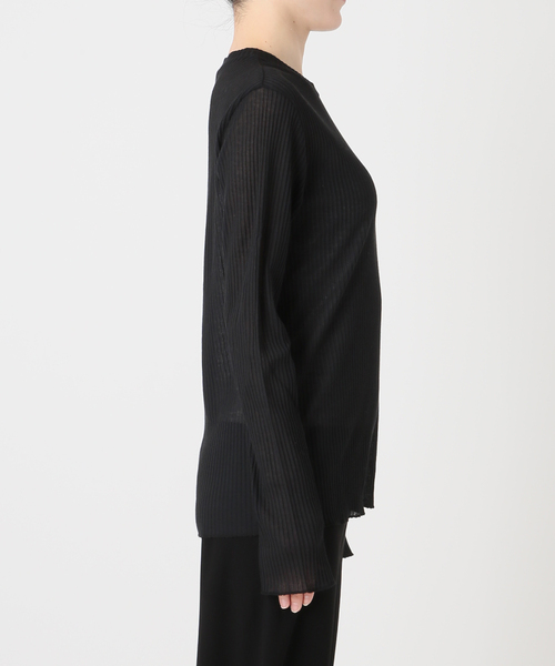 EVERYDAY I LIKE.（エヴリディアイライク）の「*TOTAN シアーTシャツ（Tシャツ/カットソー・レディース・ホワイト/ブラック・FREE）」の22枚目の写真