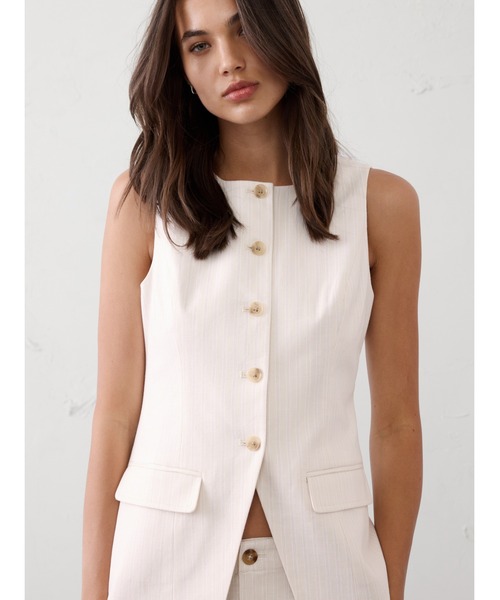 セール】BANANA REPUBLIC FACTORY STORE リネンブレンド ロングカット