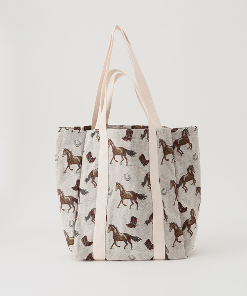 FRAMeWORK（フレームワーク）の「≪追加≫PAYDAY/ペイデイ JACQUARD HORSE トート（トートバッグ・レディース・ホワイト・FREE）」の9枚目の写真