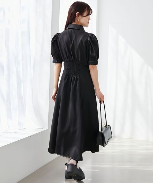 MAJESTIC LEGON（マジェスティックレゴン）の「サイドレースアップシャツワンピース（シャツワンピース・レディース・ブラック/ブラック系その他/ブラック系その他2/ホワイト系その他/ホワイト系その他2・LARGE/X-SMALL/MEDIUM/SMALL）」の14枚目の写真