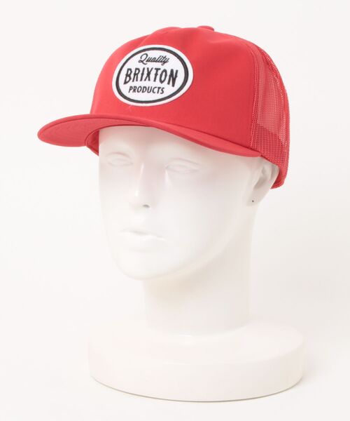 BRIXTON（ブリクストン）の「【BRIXTON/ブリクストン】HENRY MP TRUCKER HAT（キャップ・メンズ・ブラック/レッド・FREE）」の2枚目の写真