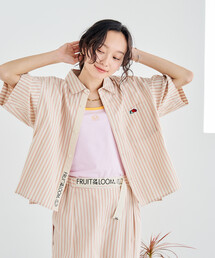 FRUIT OF THE LOOM × FREAK'S STORE/フルーツオブザルーム 別注 マルチストライプ半袖ショートシャツ