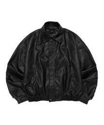 CARGOBROS（カーゴブロス）の「クロップレザーブルゾンジャケット(ブラック)（MA-1）」