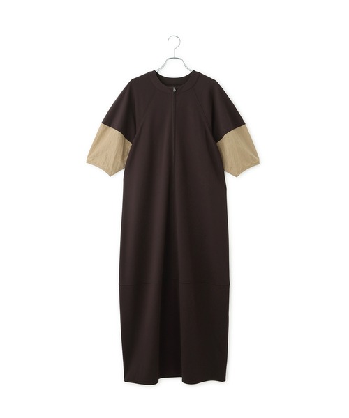 ADAM ET ROPE'(アダムエロペ)の「【WEB限定】ハーフZIPコクーンワンピース(ワンピース・レディース・ダークブラウン/ネイビー/ブラック・36/38)」の22枚目の写真