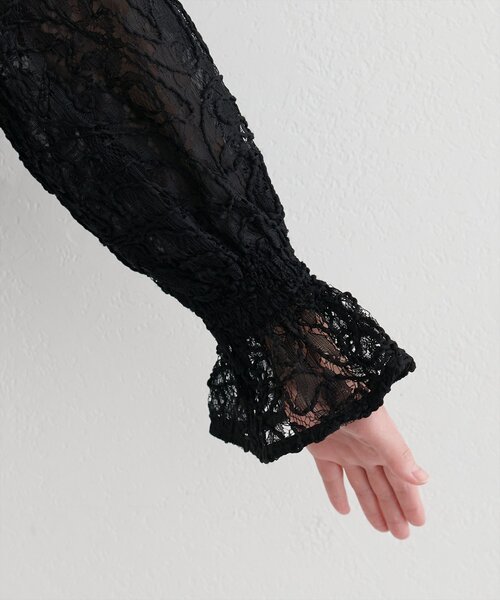 natural couture(ナチュラルクチュール)の「コード刺繍レースブラウス(シャツ/ブラウス・レディース・オフホワイト/ブラック・FREE)」の18枚目の写真