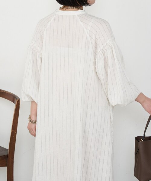 Jena espace merveilleux（ジェナ　エスパスメルヴェイユ）の「ストライプワンピ（ワンピース・レディース・アイボリー・FREE）」の20枚目の写真