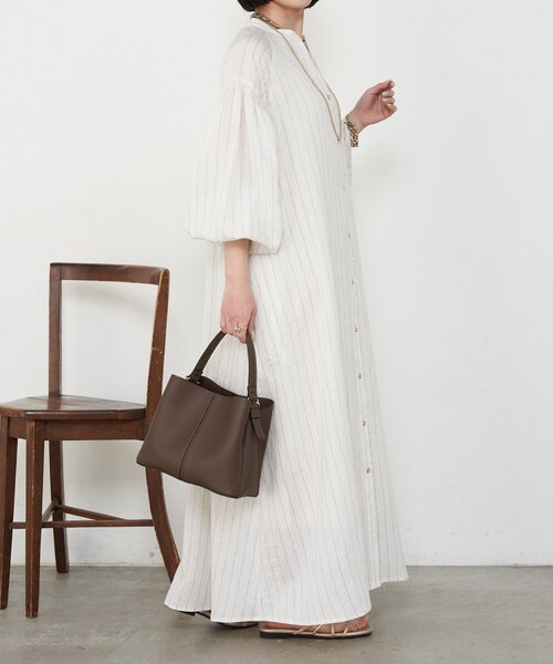 Jena espace merveilleux（ジェナ　エスパスメルヴェイユ）の「ストライプワンピ（ワンピース・レディース・アイボリー・FREE）」の21枚目の写真