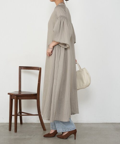 Jena espace merveilleux（ジェナ　エスパスメルヴェイユ）の「ストライプワンピ（ワンピース・レディース・アイボリー・FREE）」の4枚目の写真