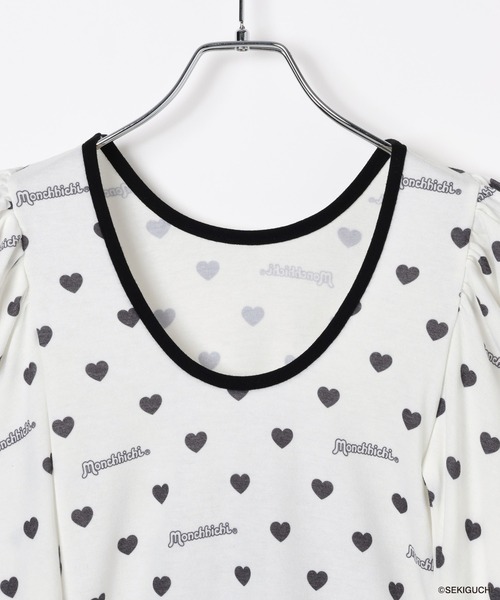 Heather（ヘザー）の「【モンチッチ×Heather】ハートシアーTEE　659562（Tシャツ/カットソー・レディース・レッド/ブラック・FREE）」の18枚目の写真