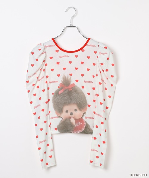 Heather（ヘザー）の「【モンチッチ×Heather】ハートシアーTEE　659562（Tシャツ/カットソー・レディース・レッド/ブラック・FREE）」の19枚目の写真
