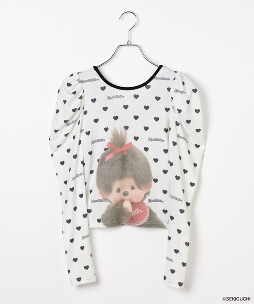 Heather（ヘザー）の「【モンチッチ×Heather】ハートシアーTEE　659562（Tシャツ/カットソー・レディース・レッド/ブラック・FREE）」の11枚目の写真