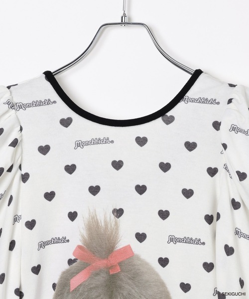 Heather（ヘザー）の「【モンチッチ×Heather】ハートシアーTEE　659562（Tシャツ/カットソー・レディース・レッド/ブラック・FREE）」の12枚目の写真
