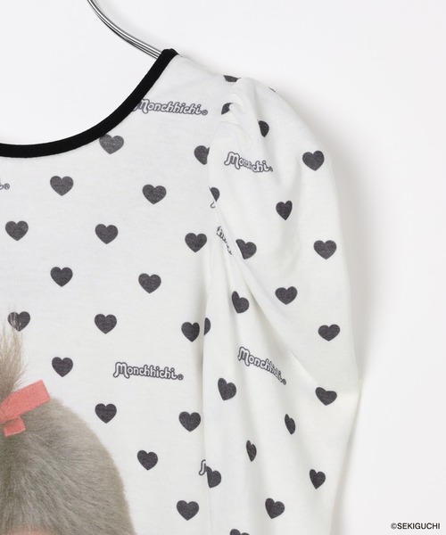 Heather（ヘザー）の「【モンチッチ×Heather】ハートシアーTEE　659562（Tシャツ/カットソー・レディース・レッド/ブラック・FREE）」の13枚目の写真