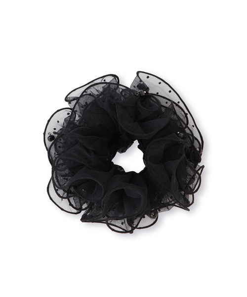 VIS（ビス）の「シアードットボリュームシュシュ（シュシュ・レディース・ホワイト/ブラック・FREE）」の10枚目の写真