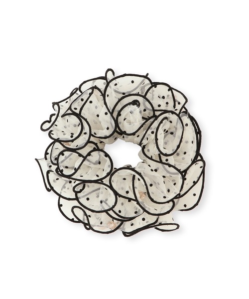 VIS（ビス）の「シアードットボリュームシュシュ（シュシュ・レディース・ホワイト/ブラック・FREE）」の12枚目の写真