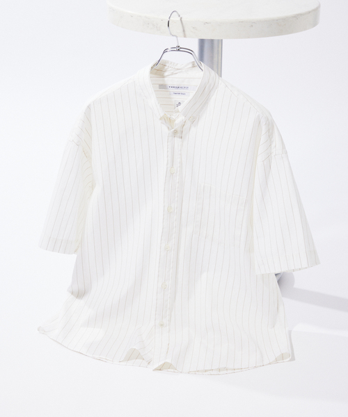 JOURNAL STANDARD(ジャーナルスタンダード)の「THOMAS MASON / トーマスメイソン ファットシルエット ボタンダウンシャツ(シャツ/ブラウス・メンズ・カーキ/イエロー/ホワイト/ライトグレー・LARGE/MEDIUM)」の2枚目の写真