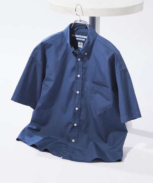 JOURNAL STANDARD(ジャーナルスタンダード)の「THOMAS MASON / トーマスメイソン ファットシルエット ボタンダウンシャツ(シャツ/ブラウス・メンズ・カーキ/イエロー/ホワイト/ライトグレー・LARGE/MEDIUM)」の1枚目の写真