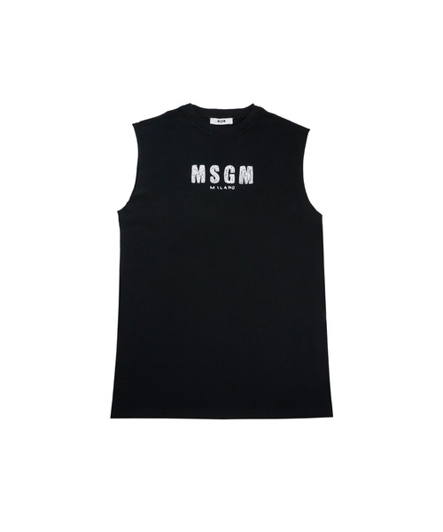 MSGM KIDS スケッチロゴ ノースリーブトップ