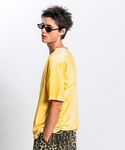 Elanque(エランク)の「fade cut-off T-shirt / カットオフダメージTシャツ(Tシャツ/カットソー・メンズ・ホワイト/イエロー/グリーン・MEDIUM/LARGE)」の17枚目の写真
