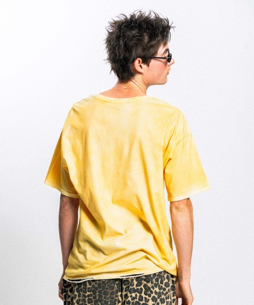 Elanque(エランク)の「fade cut-off T-shirt / カットオフダメージTシャツ(Tシャツ/カットソー・メンズ・ホワイト/イエロー/グリーン・MEDIUM/LARGE)」の18枚目の写真