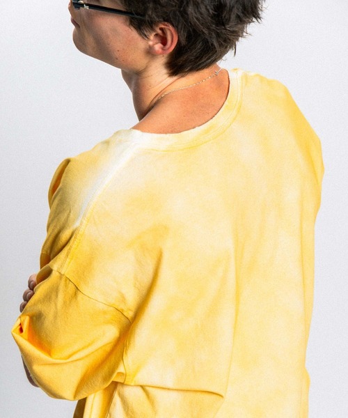 Elanque(エランク)の「fade cut-off T-shirt / カットオフダメージTシャツ(Tシャツ/カットソー・メンズ・ホワイト/イエロー/グリーン・MEDIUM/LARGE)」の22枚目の写真