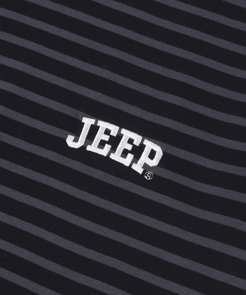 JEEP(ジープ)の「JEEP ストライプ半袖Tシャツ (JR5TSU122DG)(Tシャツ/カットソー・レディース・その他・SMALL/MEDIUM/LARGE/2XL/X-LARGE)」の5枚目の写真