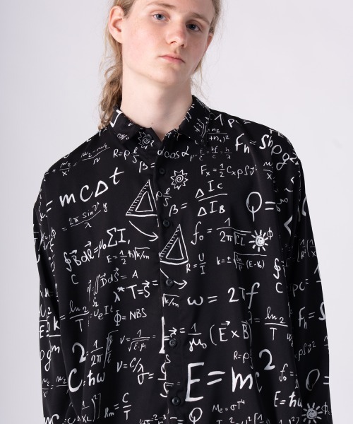rehacer(レアセル)の「rehacer : Random Formula Shirt / ランダム フォーミュラ シャツ(シャツ/ブラウス・メンズ・ブラック・SMALL/MEDIUM/LARGE/X-LARGE)」の12枚目の写真