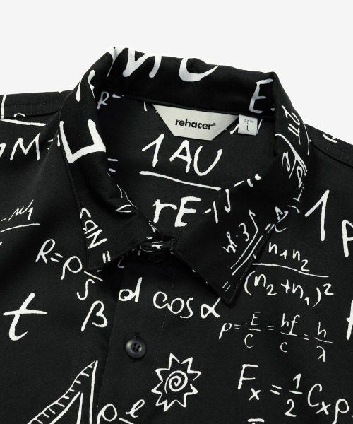 rehacer(レアセル)の「rehacer : Random Formula Shirt / ランダム フォーミュラ シャツ(シャツ/ブラウス・メンズ・ブラック・SMALL/MEDIUM/LARGE/X-LARGE)」の16枚目の写真