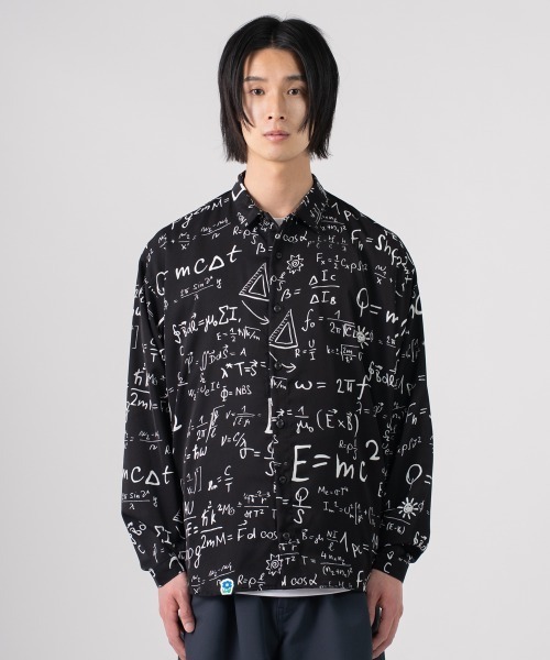 rehacer(レアセル)の「rehacer : Random Formula Shirt / ランダム フォーミュラ シャツ(シャツ/ブラウス・メンズ・ブラック・SMALL/MEDIUM/LARGE/X-LARGE)」の2枚目の写真