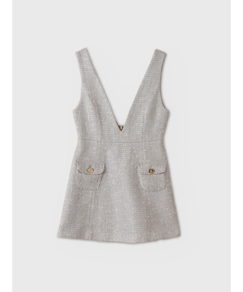 EIMY ISTOIRE(エイミーイストワール)の「ECLAT TWEED DRESS(ワンピース・レディース・ライトピンク/ライトグレー・38/36)」の10枚目の写真