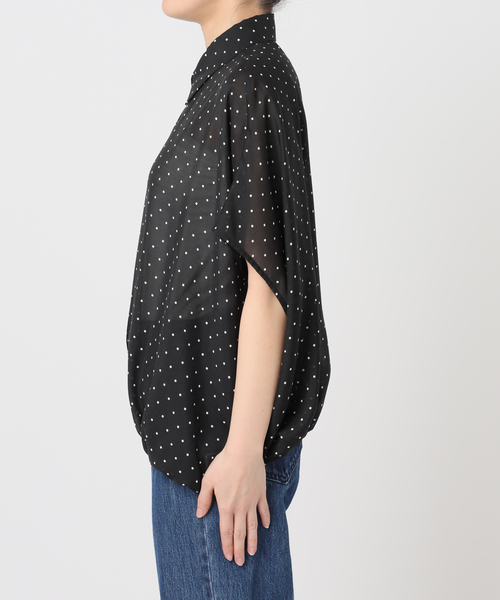 U by SPICK&SPAN(ユーバイスピックアンドスパン)の「襟つきドットブラウス(シャツ/ブラウス・レディース・ホワイト/ブラック・FREE)」の21枚目の写真