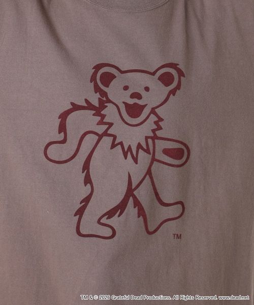GOOD ROCK SPEED（グッドロックスピード）の「GOOD ROCK SPEED / グッドロックスピード  DANCING BEAR FLOCKED PRINT T-SHIRT（Tシャツ/カットソー・レディース・ブラウン・MEDIUM/SMALL/LARGE）」の7枚目の写真