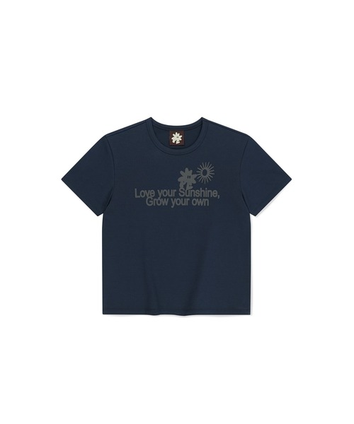 SUNLOVE(サンラブ)の「W Love Your Sunshine Tee(Tシャツ/カットソー・レディース・ブルー/ライトグリーン/ホワイト/ネイビー・S/M)」の4枚目の写真